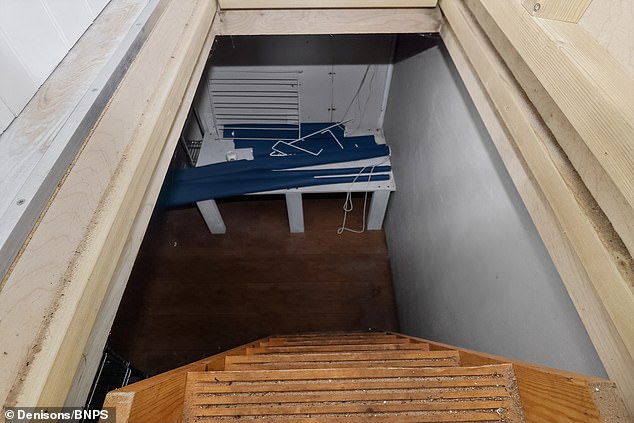 The hut also brags a cellar, adding storage space, along with its modernly equipped kitchen