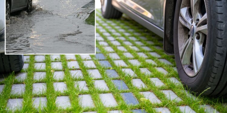 Homeowners are pumping up curb appeal with driveway hack for $10-a-foot that can also protect from floods