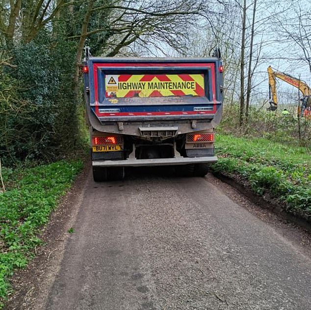 Residents estimated that around 300 trips were made by individuals delivering materials onto the site