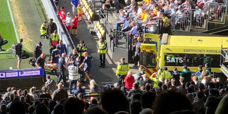 Charlton issue Conor Coady health update after former England star was knocked unconscious and rushed to hospital
