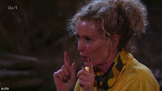 'Been a fan of his for years and years and years - not anymore I tell you,' she joked. 'He sent me to Savannah scrub and I thought "you're gonna get it mate"'