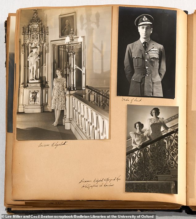 The late Queen, when she was still Princess Elizabeth, with her sister Princess Margaret, both bottom right
