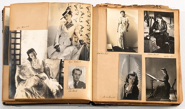 Welsh actor Ivor Novello, bottom left, and Sarah Churchill, Baroness Audley, bottom right, the second daughter of former Prime Minister Winston Churchill