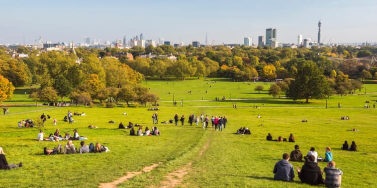 Man, 21, stabbed to death at iconic London beauty spot as second person injured & murder probe launched