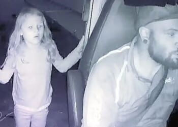 Horrifying picture shows Athena Strand, 7, in FedEx truck just moments before driver killed her as fiend pleads guilty
