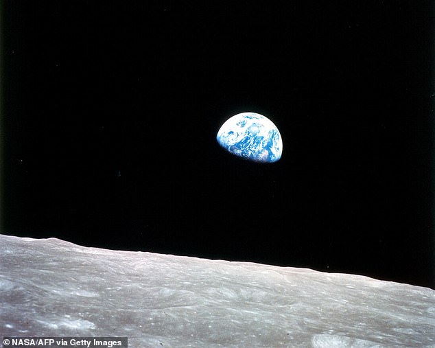 The Earthset image is a nod to the iconic 'Earthrise' photo taken by NASA astronaut Bill Anders during the Apollo 8 mission in 1968