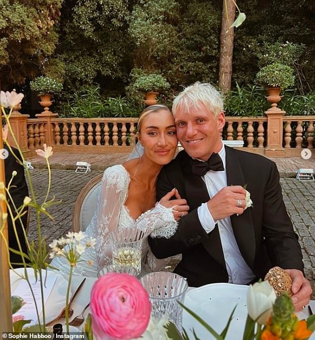 The TV personality, 31, who admitted she had dreamed of an intimate beach wedding, was swept up in a 250 guest affair in Sotogrande, Spain