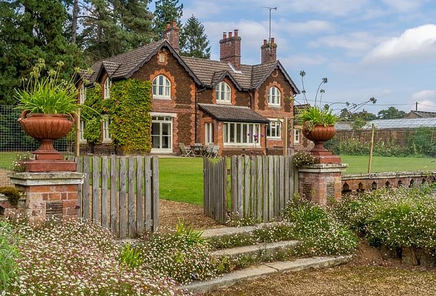 Prince Edward and Sophie stayed at Gardens House (pictured) on the King's Sandringham estate instead of their usual Easter bolthole Wood Farm because Andrew was staying their instead