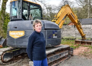 Couple stuck living in garden shed for 4 YEARS left fuming after their dream home was blocked by a river 12 miles away