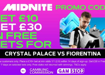 Claim £30 bonus for Crystal Palace vs Fiorentina
