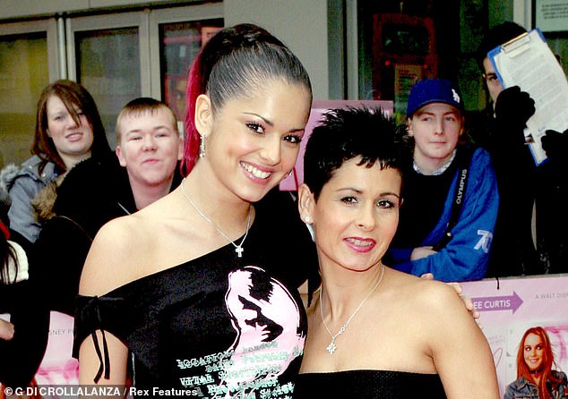 The singer, 42, was raised alongside her siblings Andrew, Garry, Gillian and Joe, by mother Joan Callaghan and father Garry Tweedy on a council estate in Newcastle (pictured with her mother in 2003)