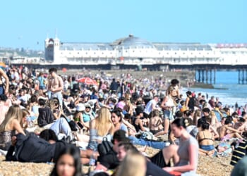 Brits lap up 26C sunshine on one of hottest early April days EVER