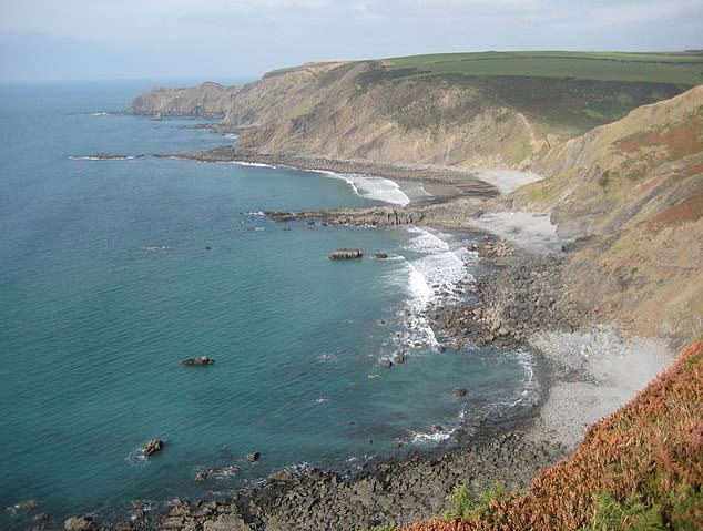 Stanbury Mouth in north Cornwall is a small sand and rock beach with few visitors