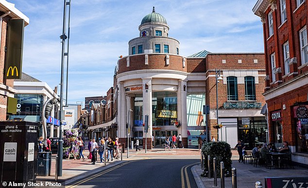 Watford has a bustling town centre and fast train links to London – a shopper's delight