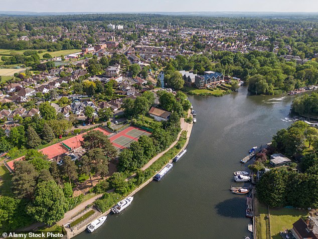 Weybridge has 'outstanding' Ofsted rated schools and walkways by the River Thames for a midday stroll