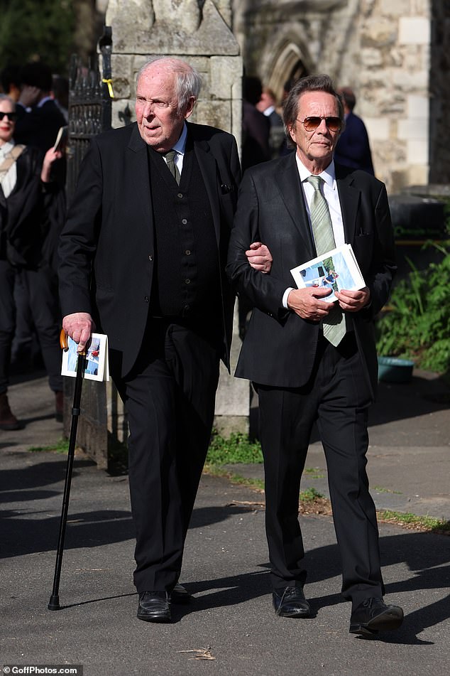 Peter Eyre stepped out for the funeral