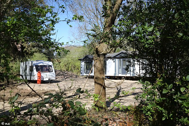 The area used to be a field, but was paved over during Easter weekend - allegedly without any planning permission