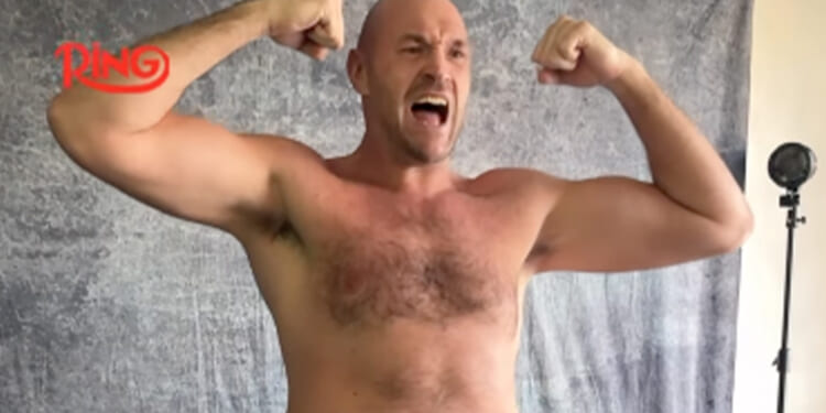 Tyson Fury reveals physique for Makhmudov fight after weighing 20 stone before training for boxing return