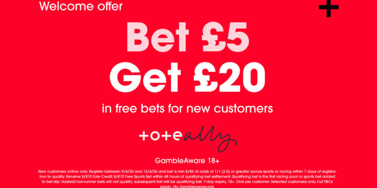 Get £20 in free bets when you stake £5 on football