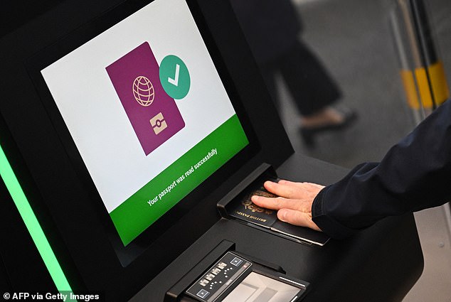 At ferry terminals, only coach passengers and lorry drivers are currently being asked to use the EES machines - because French computer systems aren't yet completely ready