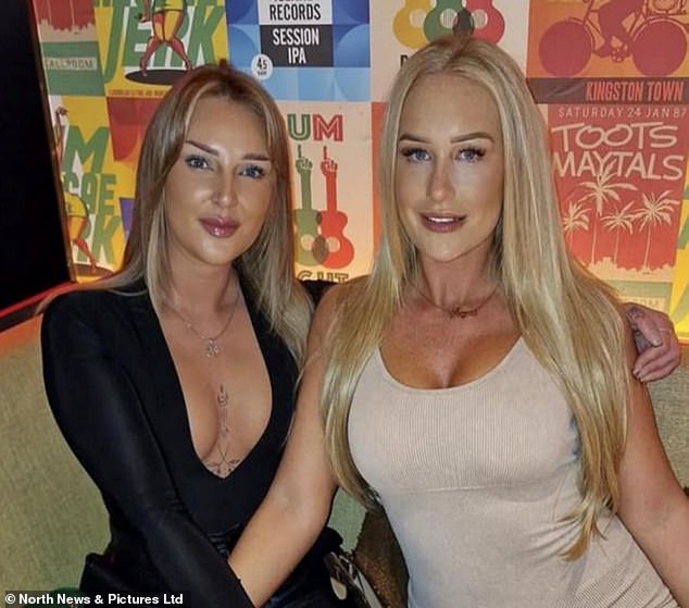 Ms Lightfoot's friend Simone Goodchild said: 'Chloe was my best friend, she lit up every room she walked in, not just because of how beautiful she was but because her personality was so bubbly and witty.' The pair are pictured here together