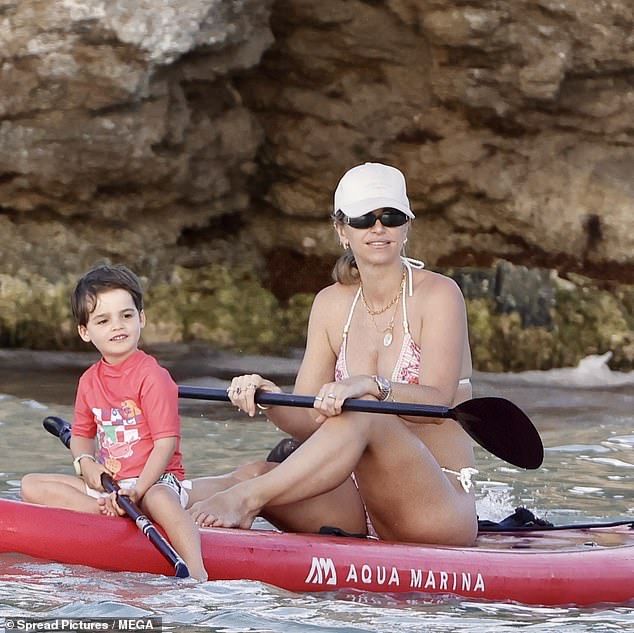 The family have made the most of their current stay on the luxury resort, bought by Spencer's parents in 1995