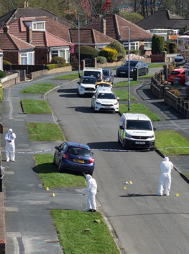 Officers were called to Kennerleigh Avenue, a quiet street of bungalows in the suburb of Austhorpe, Leeds, where Chloe was found