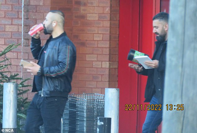 Shamo (left) and Khdir (right) in a surveillance picture taken by NCA officers