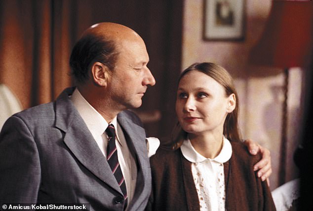 The actress, who starred as Monica Sutton on Coronation Street, was the daughter of You Only Live Twice star Donald Pleasance (pictured together in 1973) and his first wife Miriam Raymond