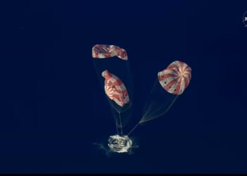 Nasa’s Artemis II capsule splashes down in Pacific after 25,000mph descent back to Earth wrapping up historic Moon trip