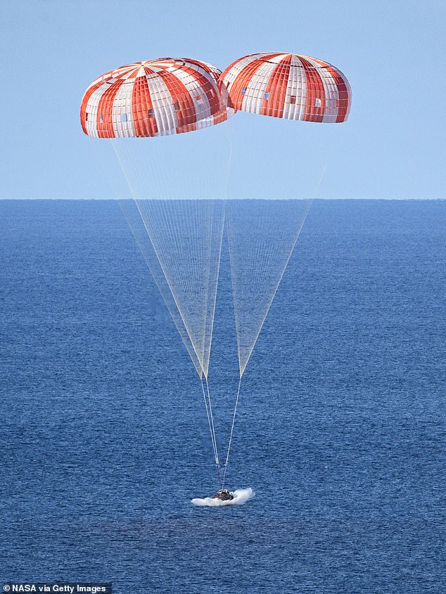 The president said he hoped to welcome the astronauts 'soon' as he eyed a potential mission to Mars next