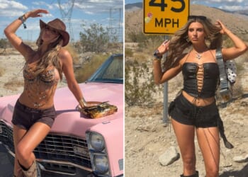 Love Island stars glam up for Coachella as Millie Court and Chloe Burrows sizzle in corset and hotpants for festival