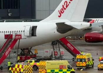 Manchester Airport horror as 'engineer seriously injured after plunging from back of Jet2 plane due to fly to Tenerife'