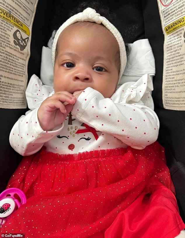 Kaori Patterson-Moore, seven months, died last week after she was fatally shot in the head