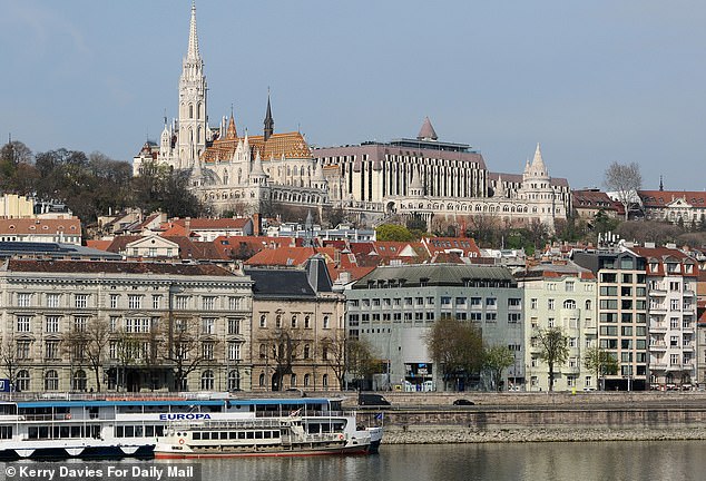 Views can be seen towards Fisherman's Bastion in Budapest city centre ahead of the Hungarian elections