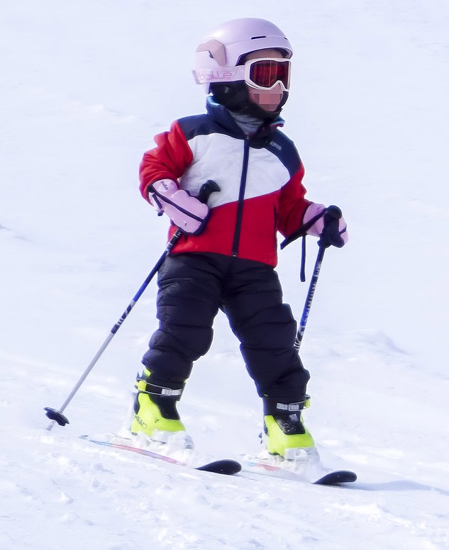 The girls were taken on a winter escape in the French Alps for a ski getaway where they stayed in a stunning private chalet