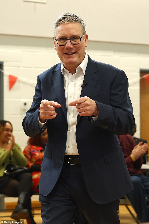 The actor previously admitted that he gets 'grumpy about politics', saying that Keir Starmer was 'not exactly the most charming of individuals'