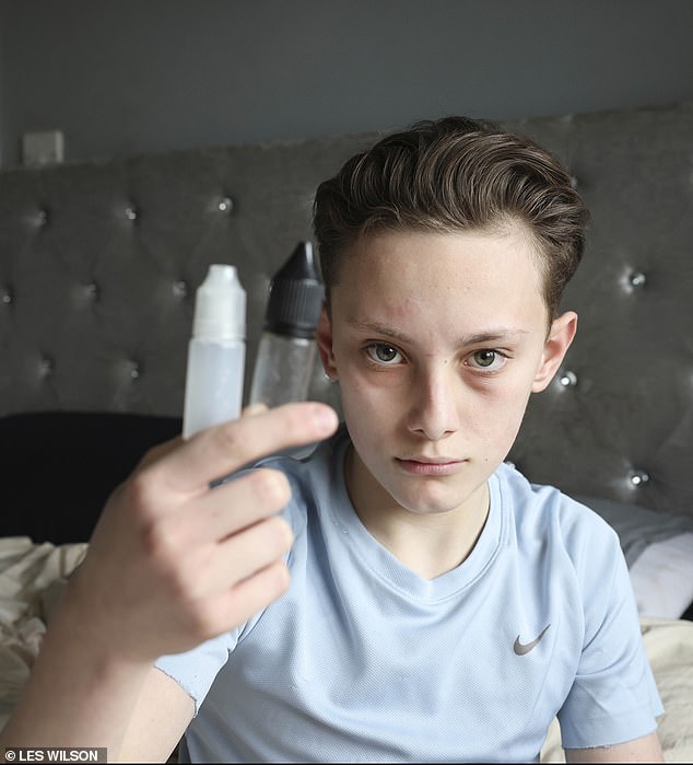Freddie Fenson, 14, is one of thousands of British school children ensnared by the terrifying effects of spice