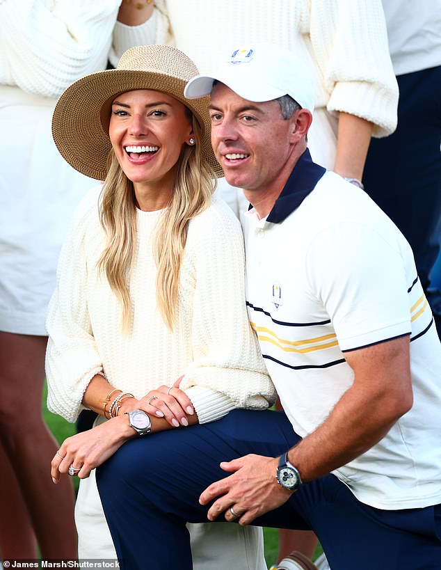 McIlroy and Stoll celebrate on Long Island after Team Europe wins the 2025 Ryder Cup