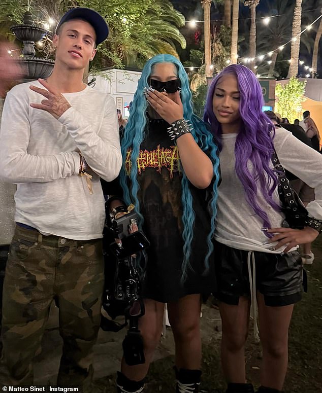 Kardashian's daughter North was later seen mingling with other concertgoers during the first weekend of Coachella