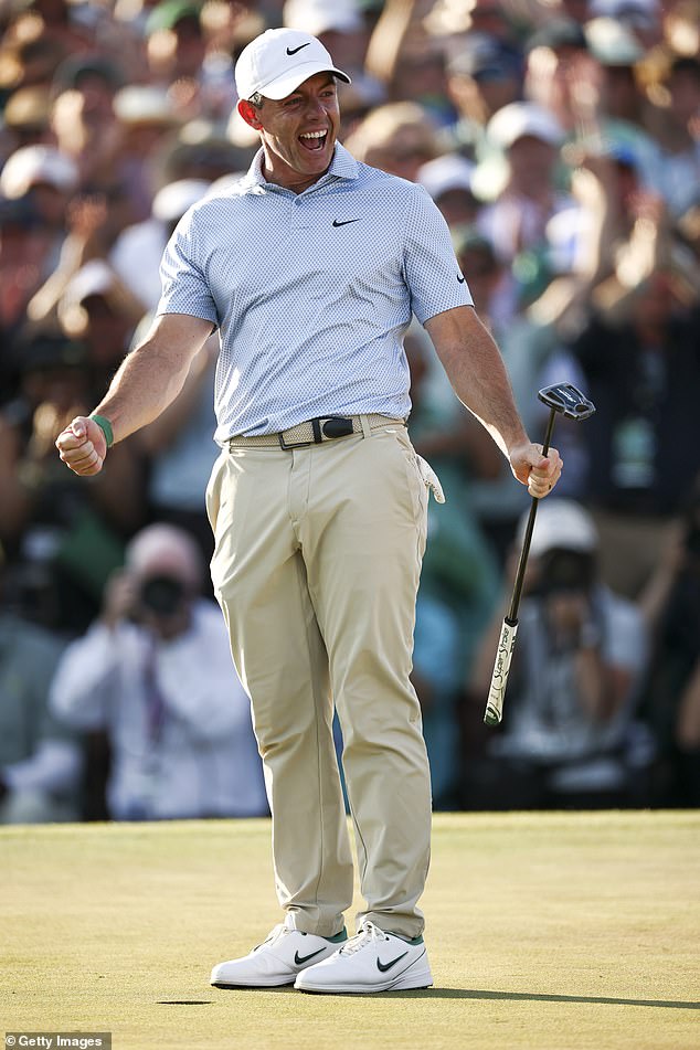 Rory is now just the fourth player in history to defend the Masters title