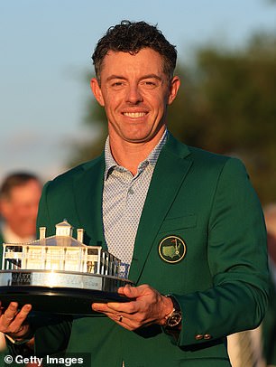 Rory McIlroy pictured after winning the 2026 Masters