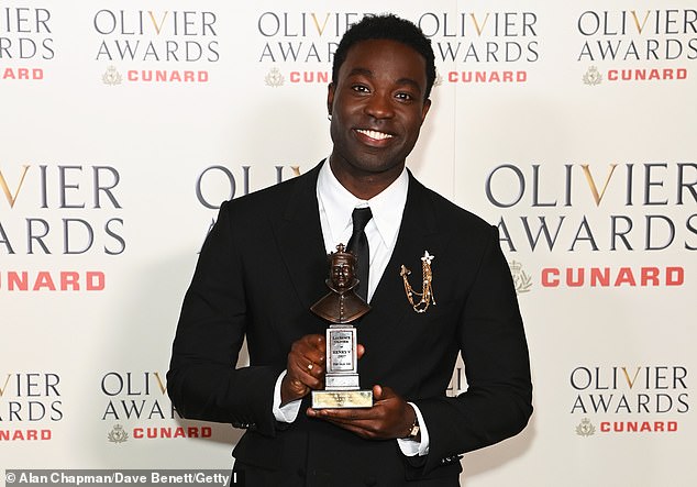 Paapa Essiedu, who will soon star as Severus Snape in the upcoming Harry Potter TV series, secured a win for Best Actor In A Supporting Role for All My Sons at Wyndham's theatre