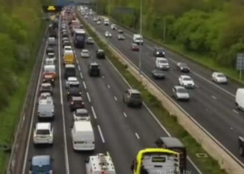 M4 grinds to a halt after horror crash as drivers warned of severe delays