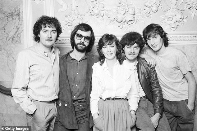 Left to right: Noel Duggan, Ciaran Brennan, Moya Brennan, Padraig Duggan and Paul Brennan of Irish group Clannad (seen in 1982)