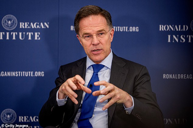 Nato Secretary Genera; Mark Rutte said: 'Over the coming years we will more and more see a NATO that is more European-led'