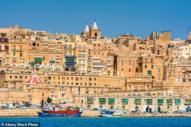 Malta offers year-round sunshine, low taxation and a slower pace of life (pictured, Valletta)