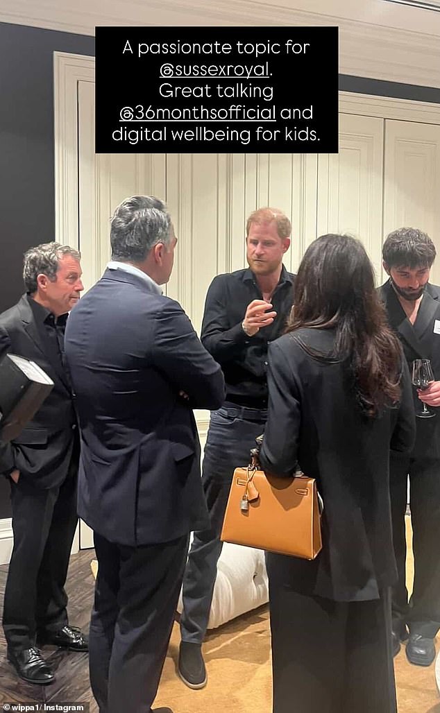 Prince Harry, meanwhile, leaned into his signature understated style, appearing every inch the modern royal in a black dress shirt and matching black pants, keeping things sleek and monochrome for the high-profile event