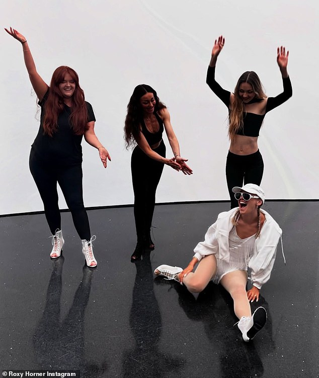 The model took to Instagram to share the behind-the-scenes of her weekend as she enjoyed karaoke, a private dinner and a dance lesson by ex Strictly pro Luba Mushtuk