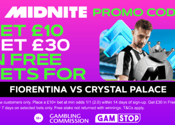 Claim £30 bonus for Fiorentina vs Crystal Palace